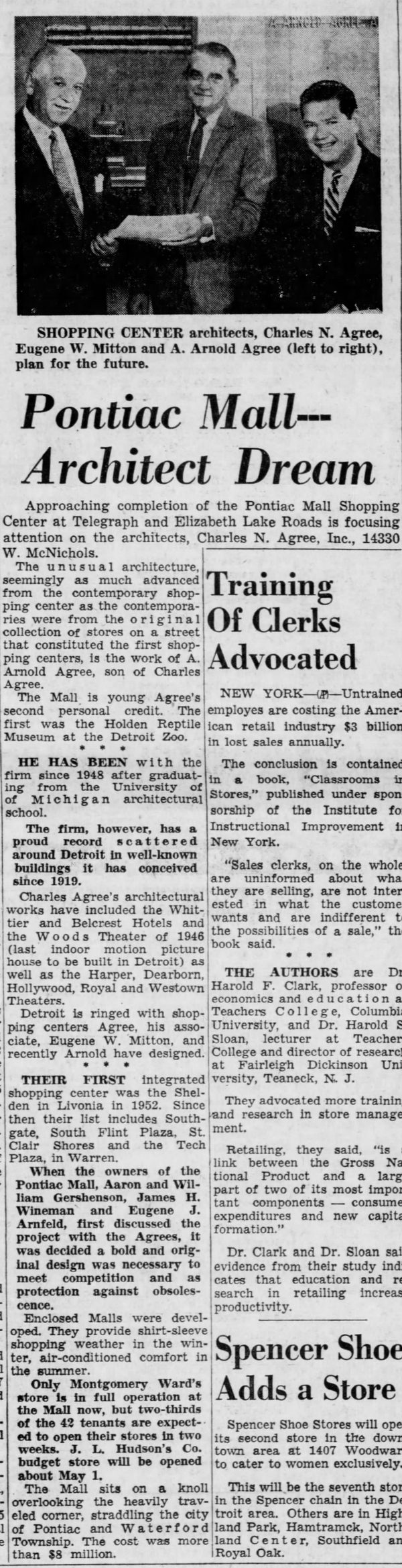 Summit Place Mall (Pontiac Mall) - March 25 1962 (newer photo)